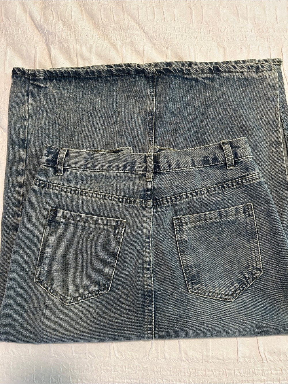 OAK + FORT Light Blue Denim Skirt - Picture 4 of 9